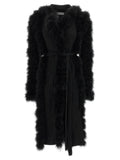 The Attico Black Wool Coat