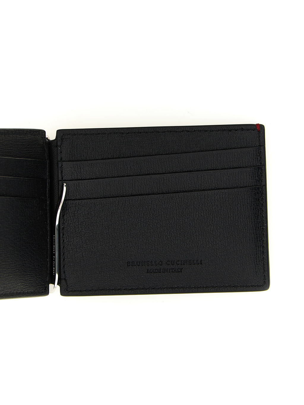 Brunello Cucinelli Black Goatskin Money Clip