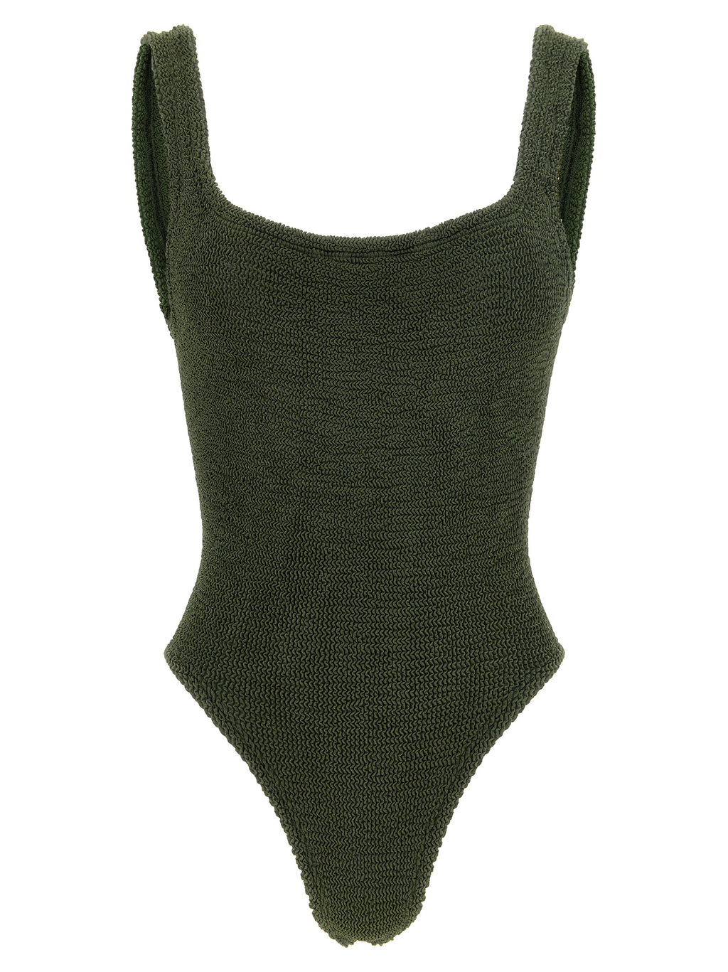 Hunza G Bicolor Polyamide One-Piece Swimsuit
