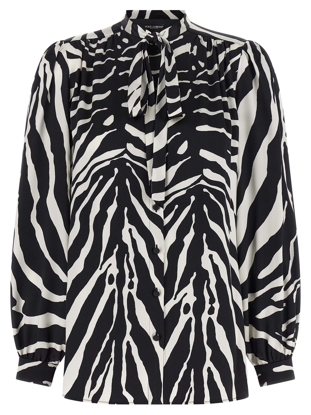 Dolce & Gabbana Bicolor Silk Blouse