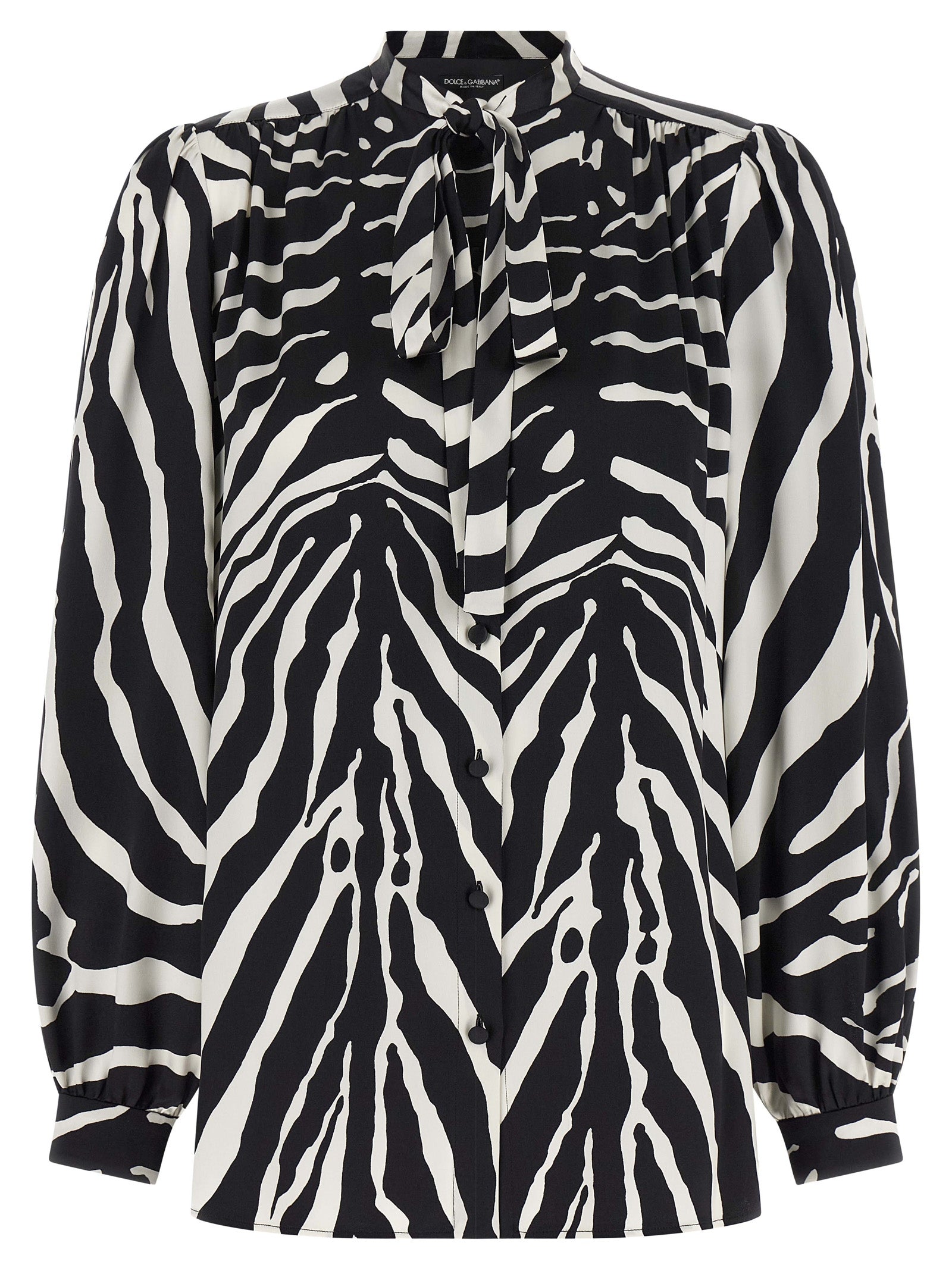 Dolce & Gabbana Bicolor Silk Blouse