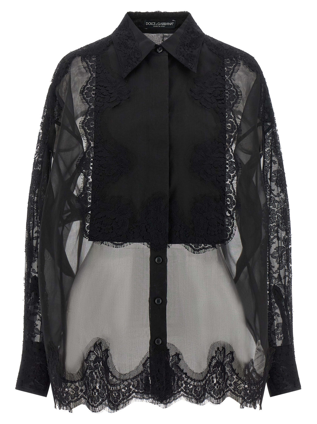 Dolce & Gabbana Black Silk Blouse