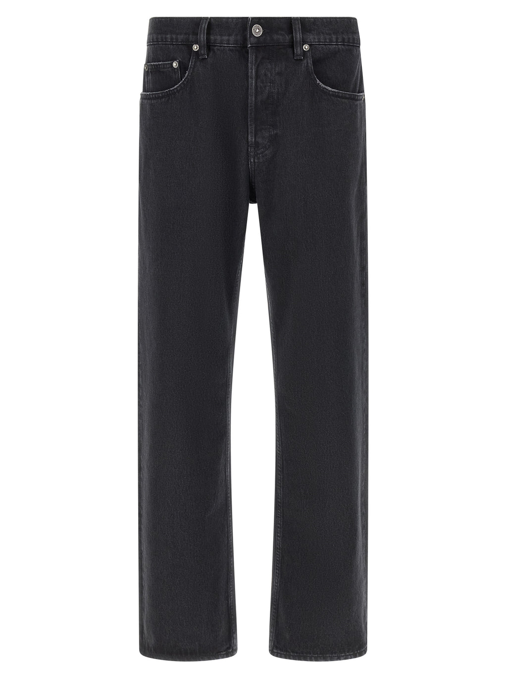 Golden Goose Black Cotton Straight-Leg Jeans