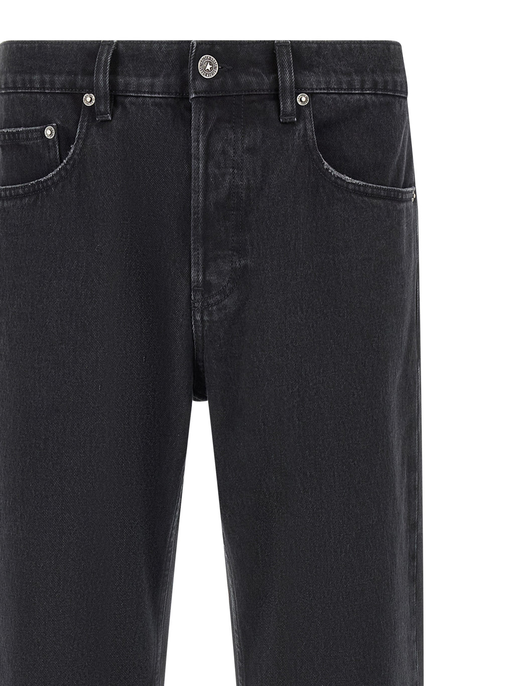Golden Goose Black Cotton Straight-Leg Jeans