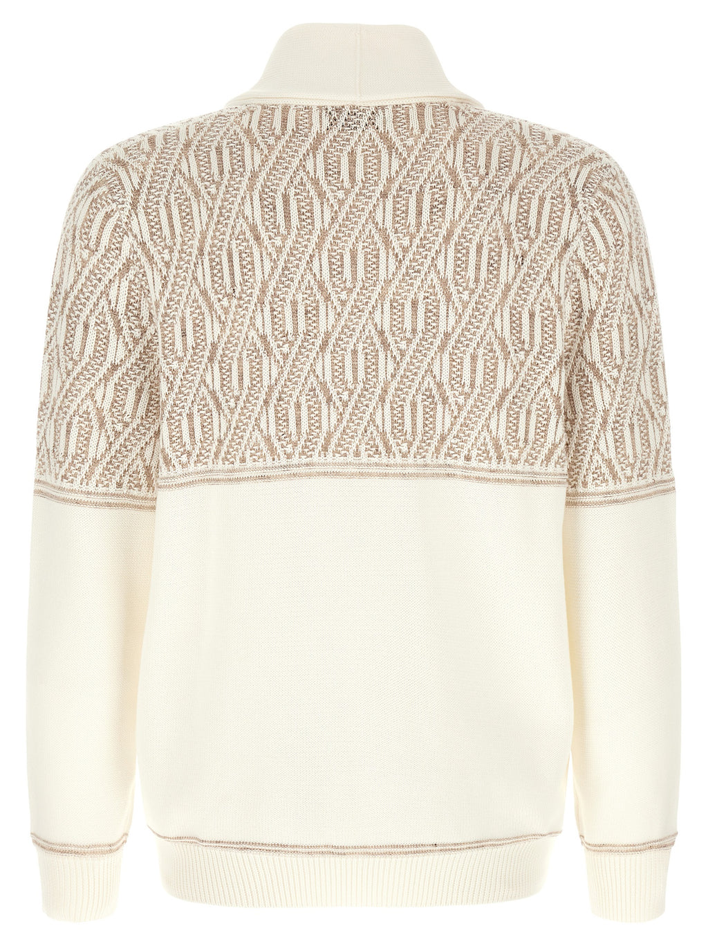 Brunello Cucinelli Beige Cotton Cardigan