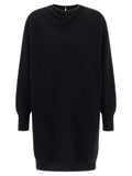 Brunello Cucinelli Black Virgin Wool Short Dress