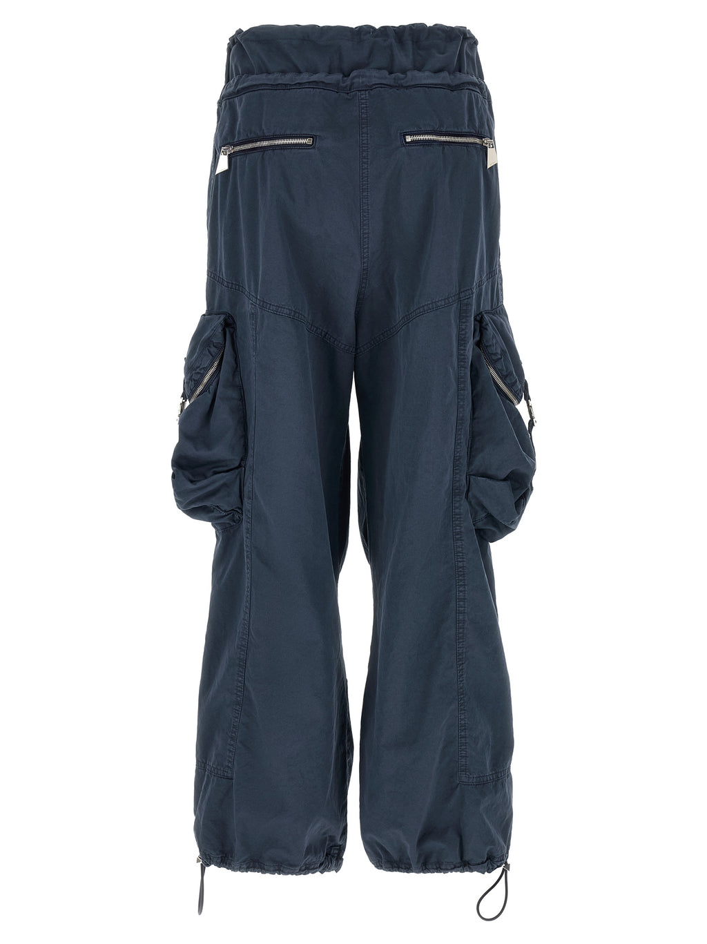 The Attico Blue Cotton Cargo Pants
