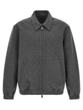 GIORGIO BRATO Gray Wool Full-Length Jacket