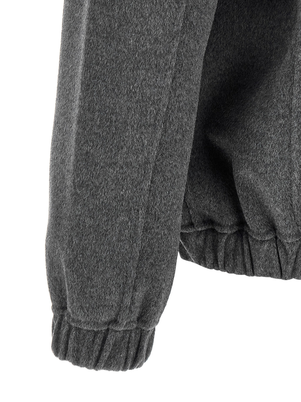 GIORGIO BRATO Gray Wool Full-Length Jacket