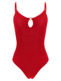 Hunza G Red Polyamide One-Piece Swimsuit