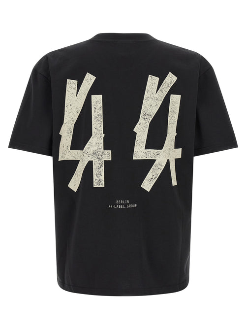 44 Label Group Black Cotton T-Shirt