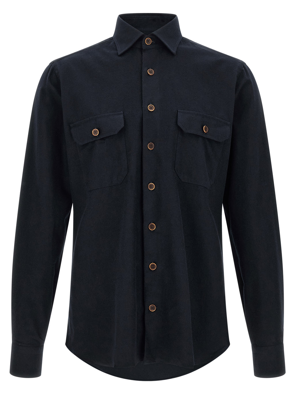 BORRIELLO Blue Cotton Blouse