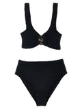 Hunza G Black Nylon Bikini