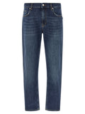 Department 5 Blue Cotton Cropped Jeans