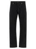 Stone Island Black Cotton Straight-Leg Jeans