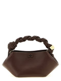 Ganni Brown Leather Handbag