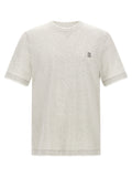 Brunello Cucinelli Gray Cotton T-Shirt