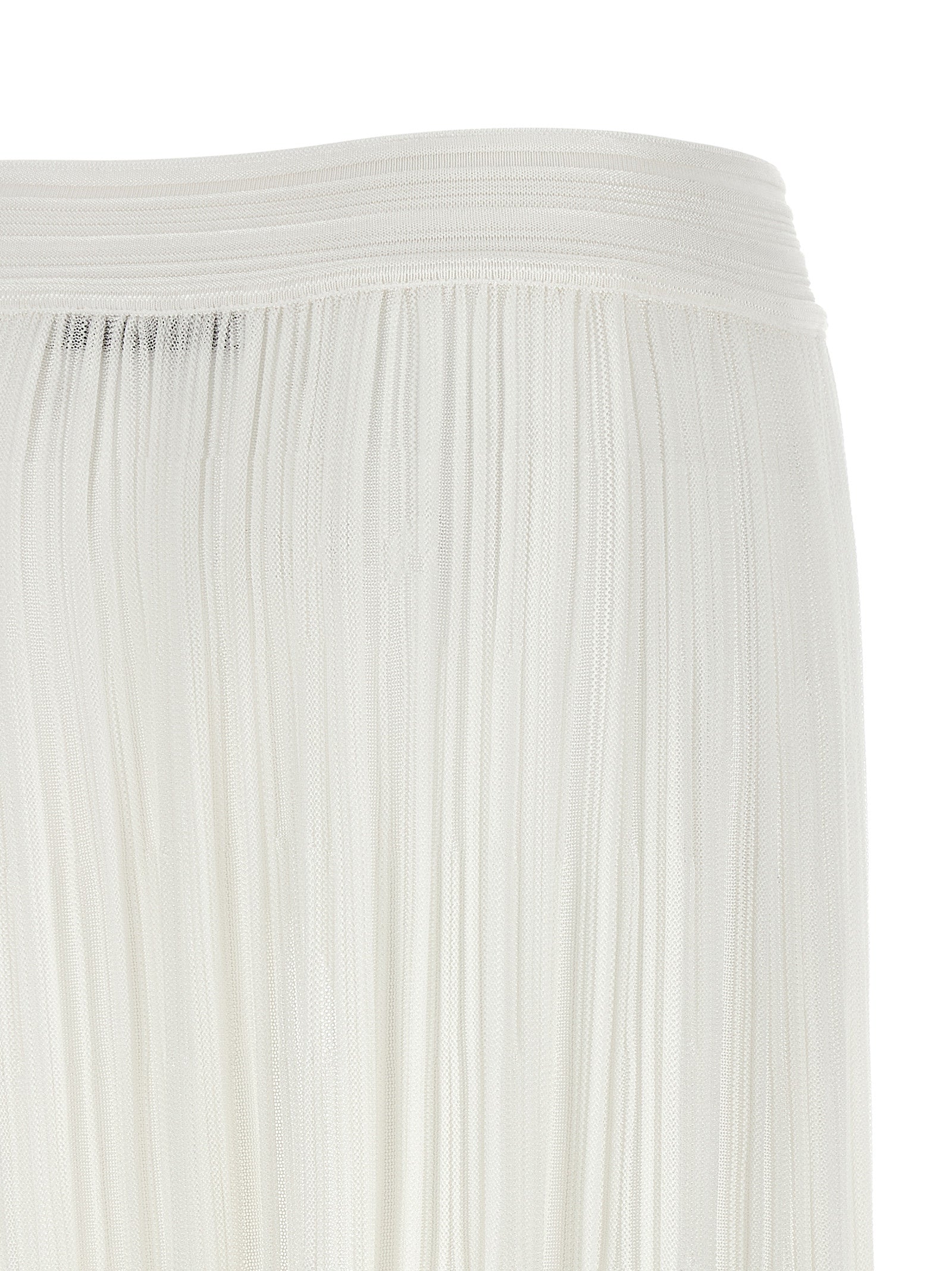ANTONINO VALENTI White Viscose Mini Skirt