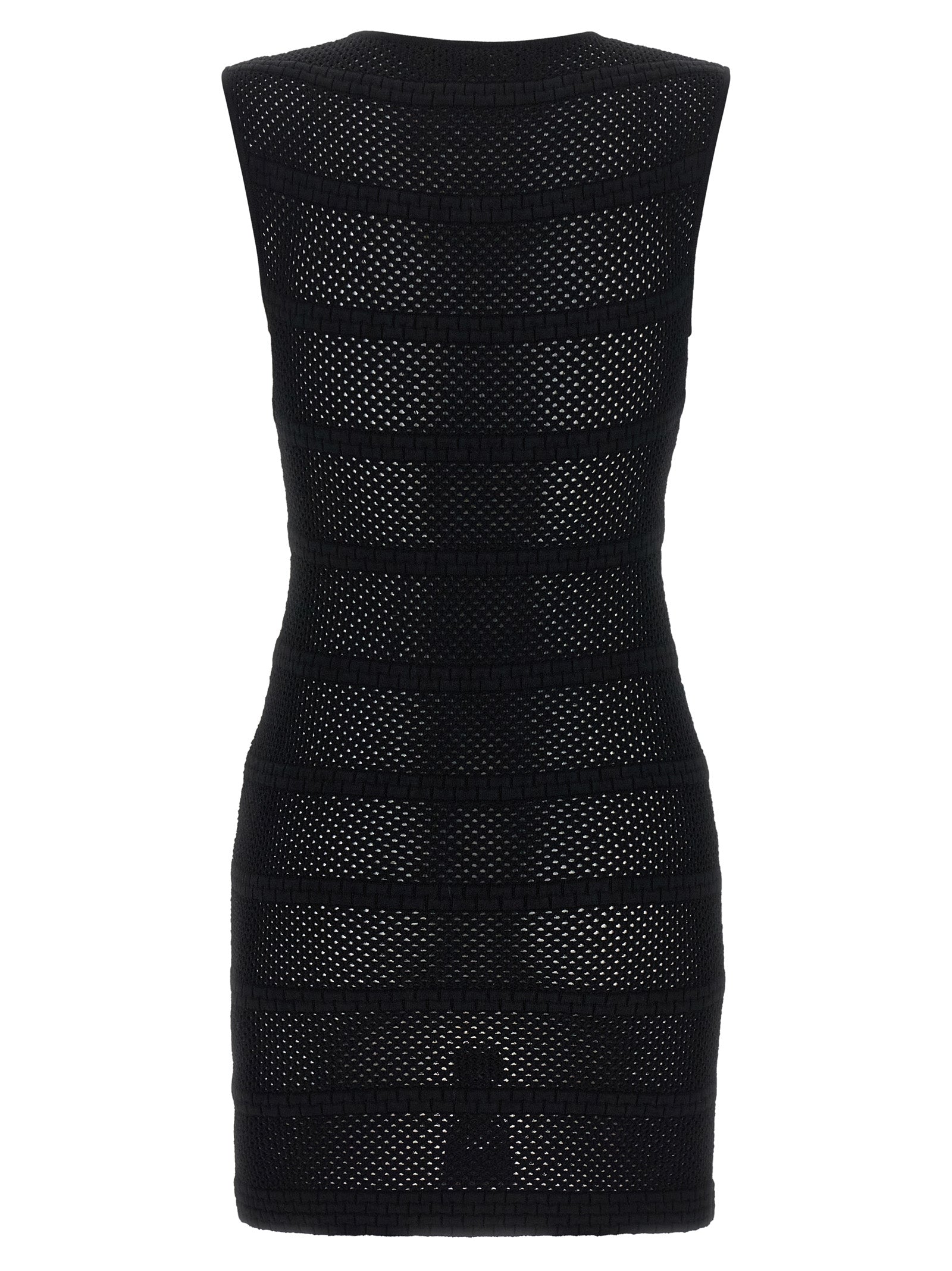 ANTONINO VALENTI Black Viscose Short Dress
