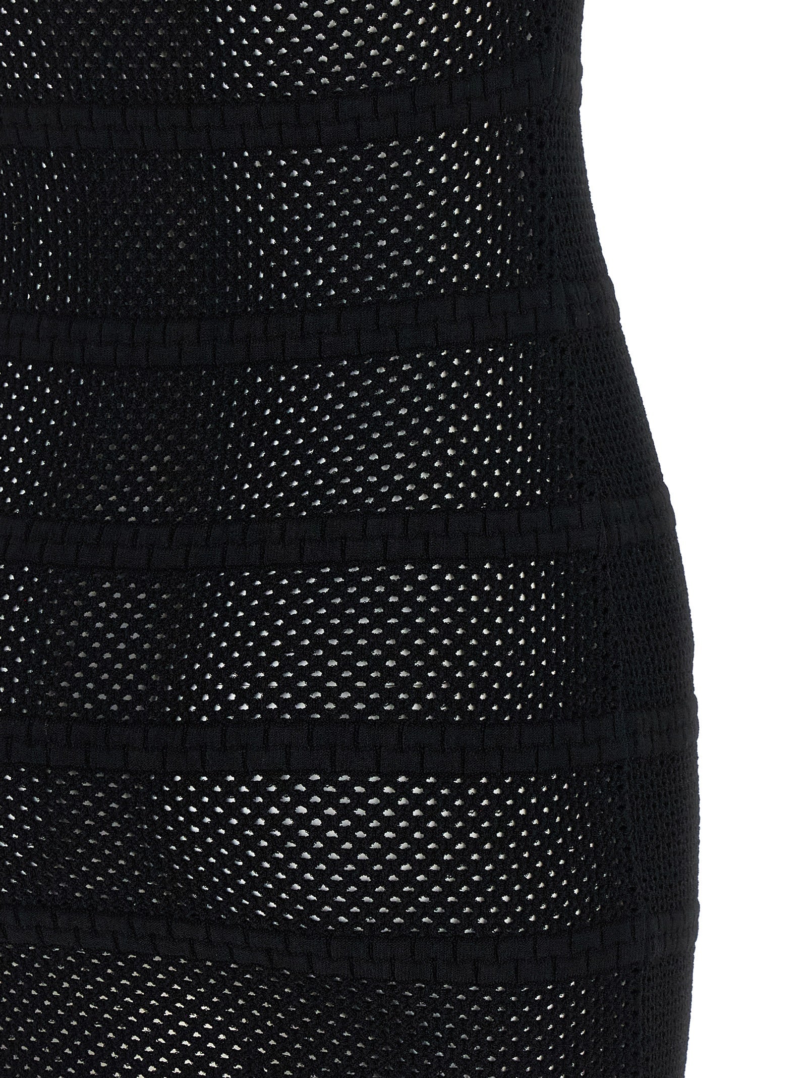 ANTONINO VALENTI Black Viscose Short Dress