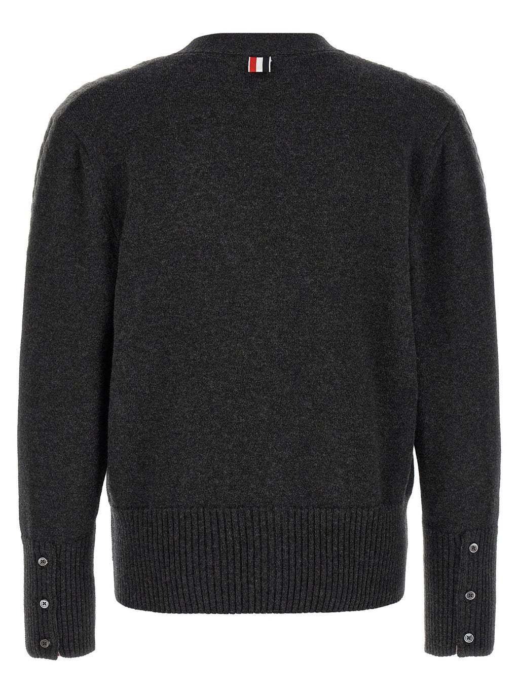 Thom Browne Gray Virgin Wool Cardigan