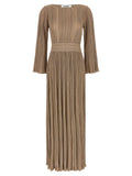 ANTONINO VALENTI Gold Viscose Long Dress