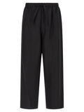 Lemaire Black Linen Casual Pants