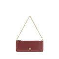 PINKO Bordeaux Calf Leather Bos Taurus Wallet