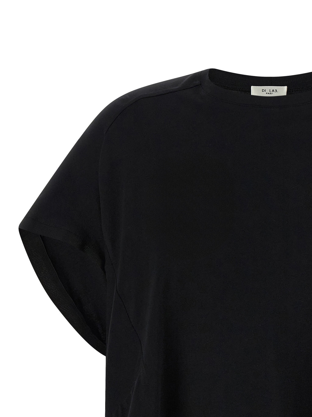 DI.LA3 PARI' Black Cotton T-Shirt