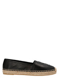 Saint Laurent Black Leather Espadrilles