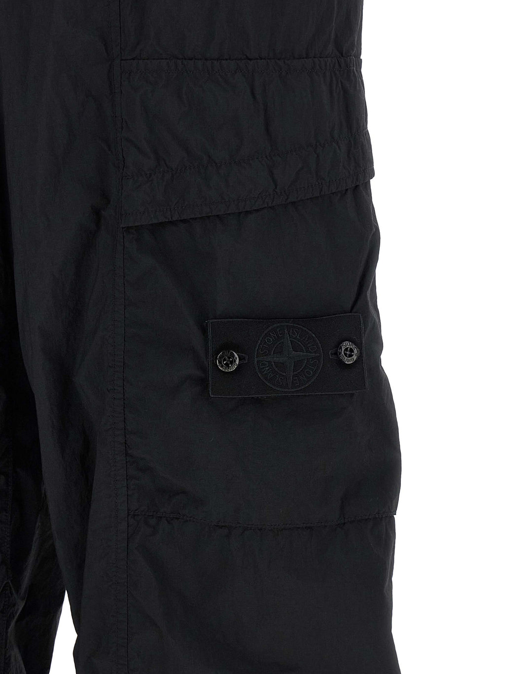 Stone Island Black Polyamide Cargo Pants