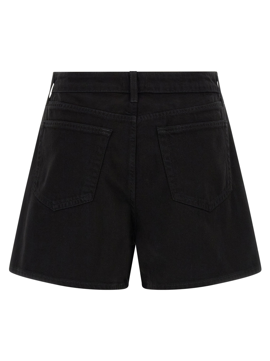 L'Agence Black Cotton Bermuda Shorts