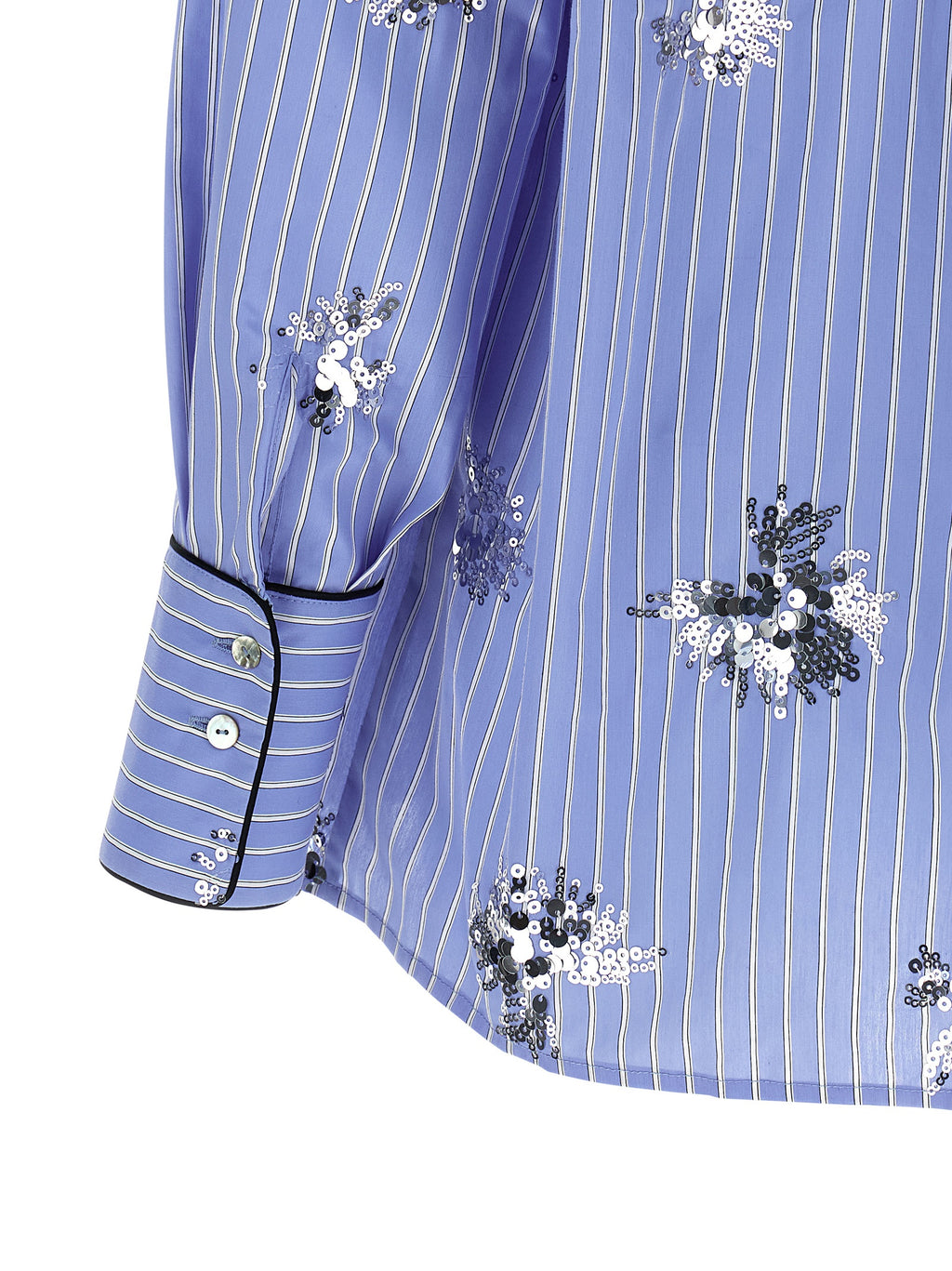 LE TWINS Blue Cotton Blouse