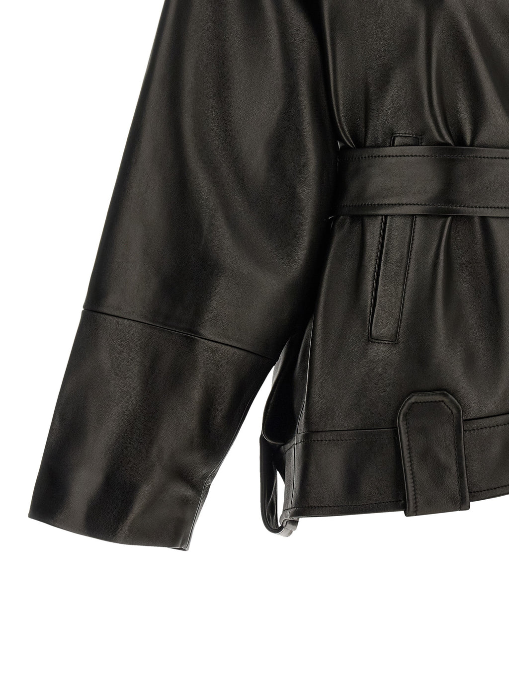 Khaite Black Lamb Leather Leather Jacket