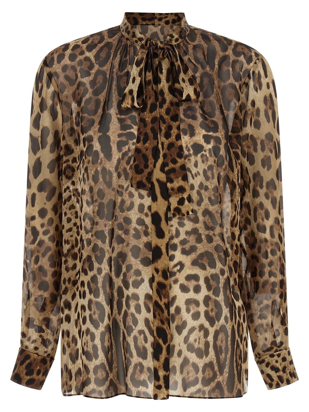 Dolce & Gabbana Brown Silk Blouse