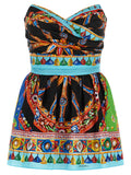 Dolce & Gabbana Multicolor Cotton Short Dress