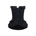 Magda Butrym Black Silk Waistcoat