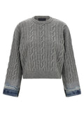 Haikure Gray Cotton Cardigan
