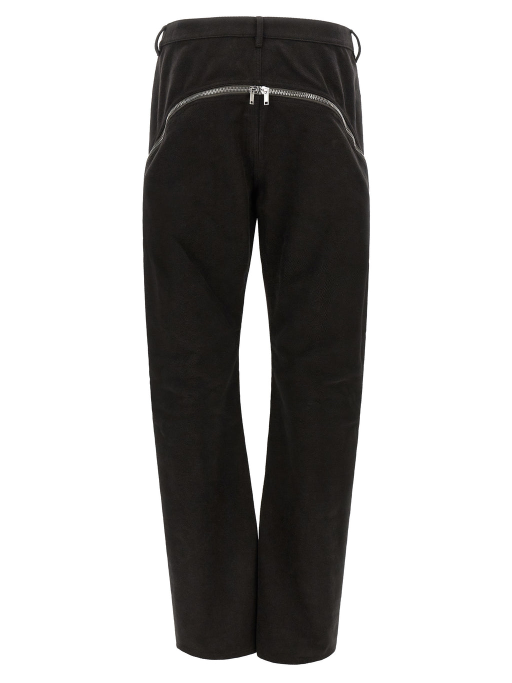 Rick Owens Black Cotton Flared Pants