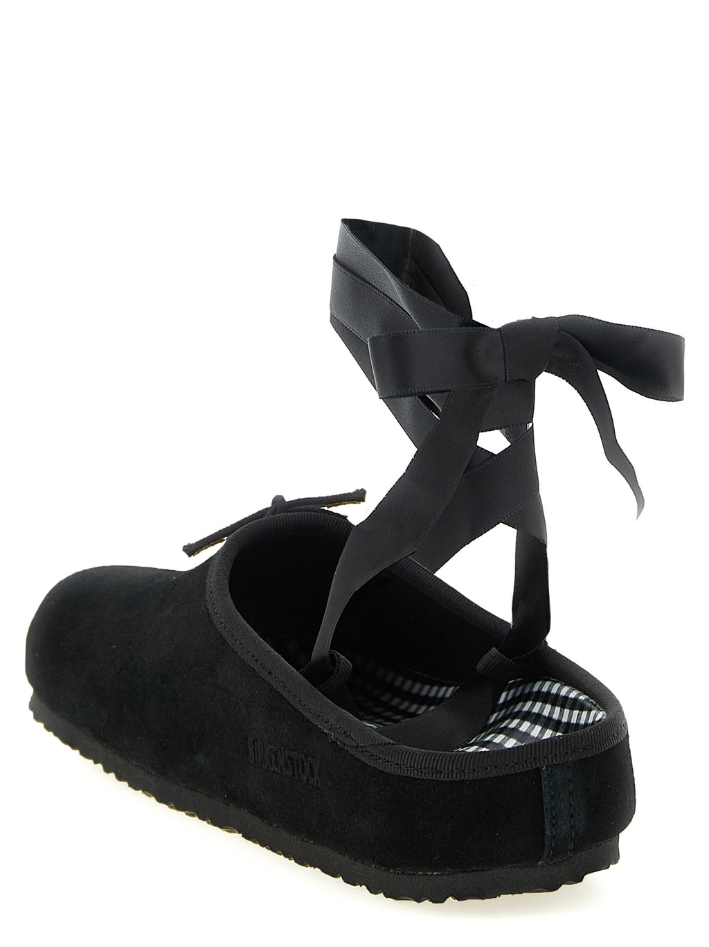 Birkenstock Black Suede Leather Ballet Flats