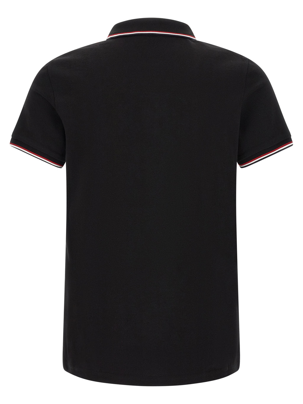 Moncler Black Cotton Polo Shirt