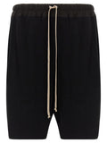 Rick Owens Black Cotton Bermuda Shorts