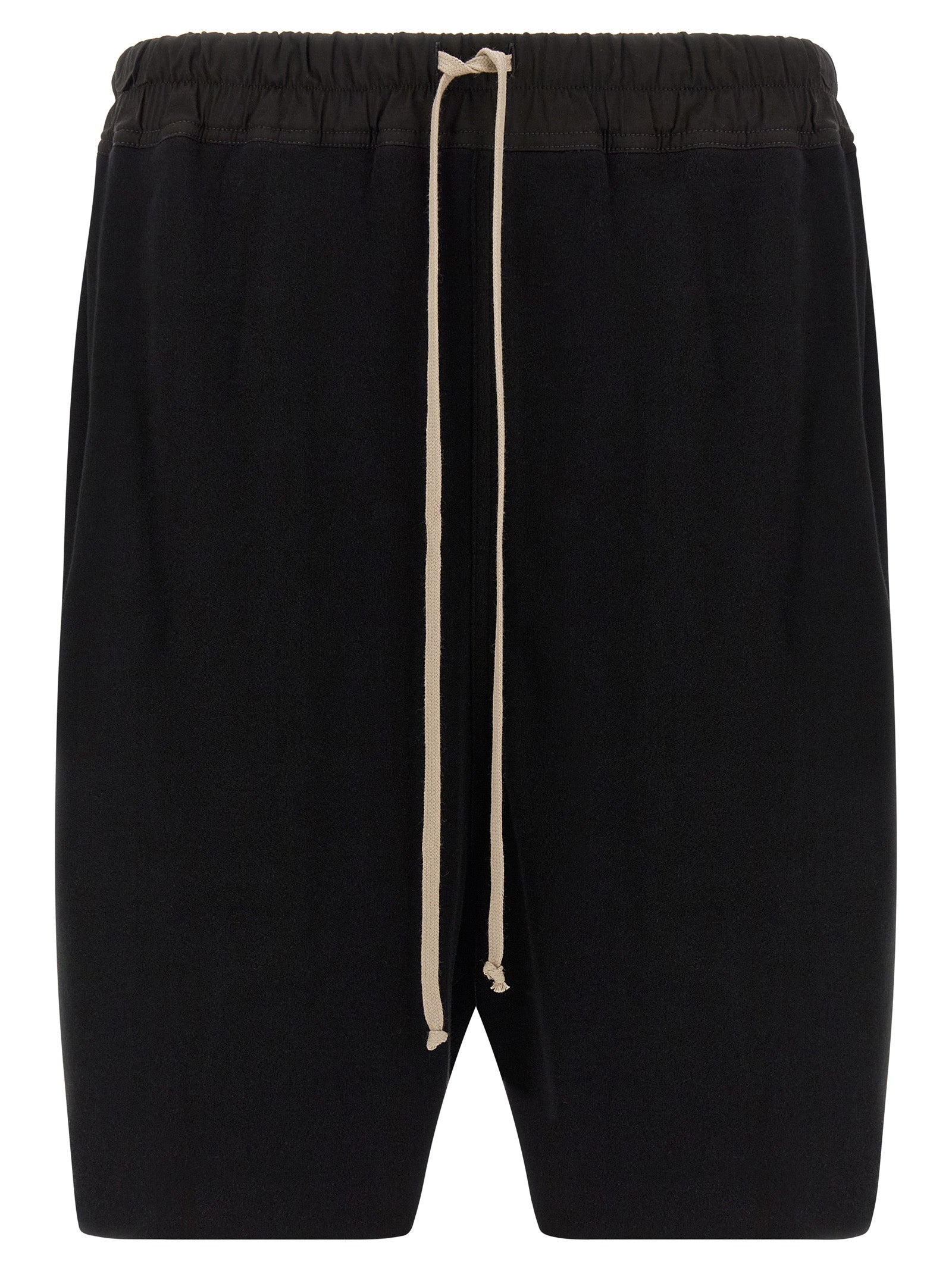 Rick Owens Black Cotton Bermuda Shorts