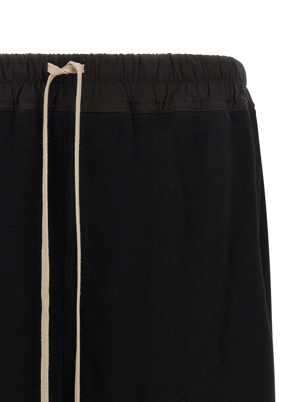 Rick Owens Black Cotton Bermuda Shorts