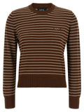 A.P.C. Brown Cotton Cardigan