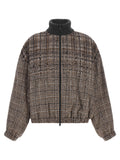 Brunello Cucinelli Brown Alpaca Leather Bomber