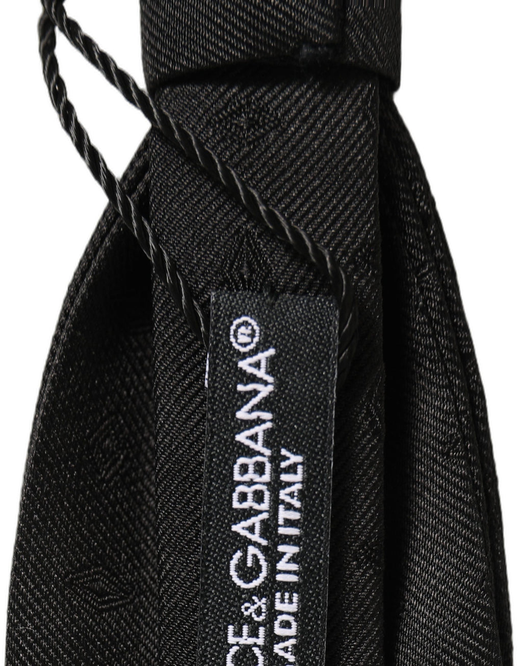 Dolce & Gabbana Men Black 100% Silk Adjustable Neck Papillon Bow Tie