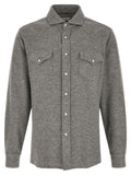 Brunello Cucinelli Gray Cashmere Blouse