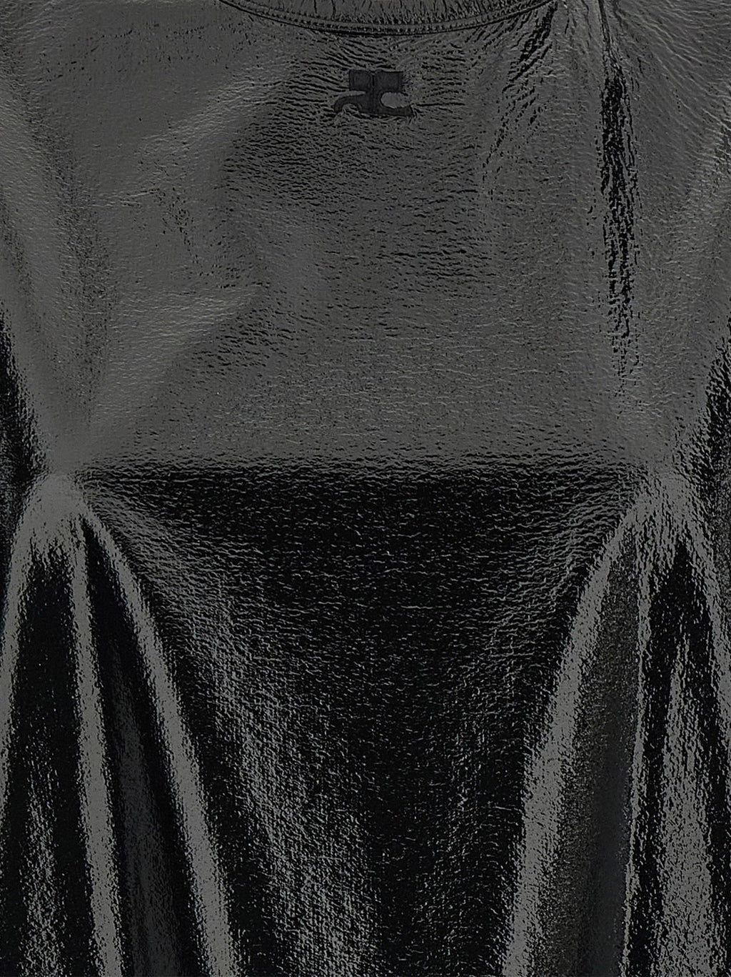 Courrèges Black Viscose Short Dress
