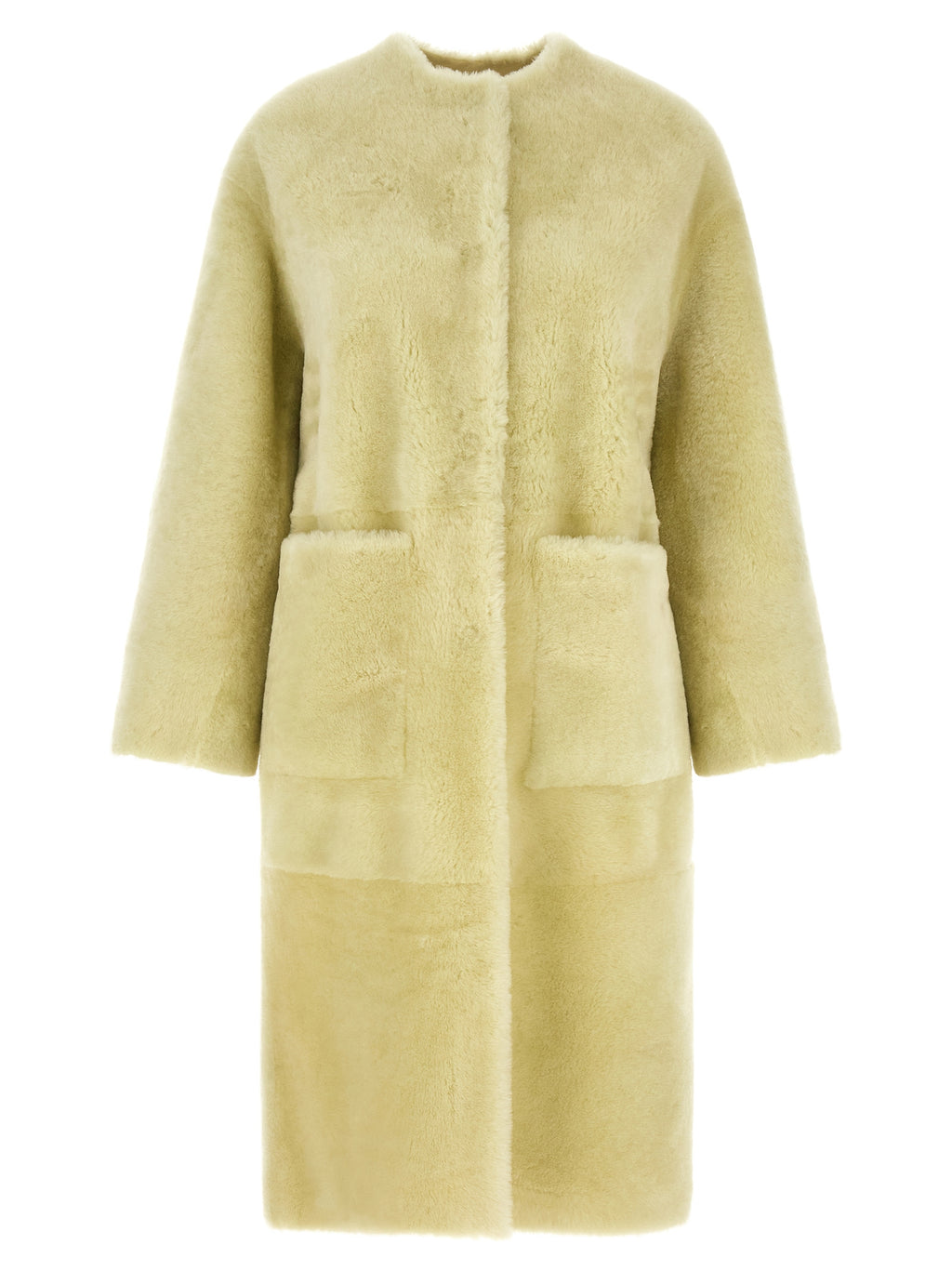 BLANCHA Bicolor Lamb Fur Coat